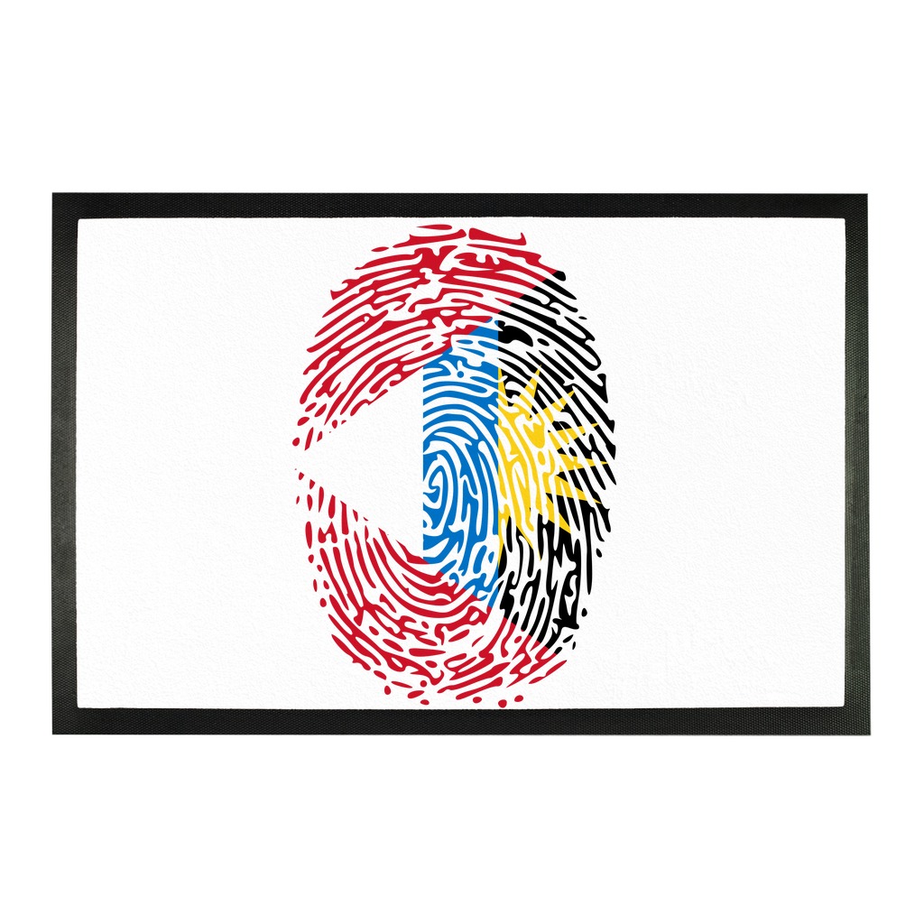 Antigua and Barbuda-Fingerprint Sublimation Doormat