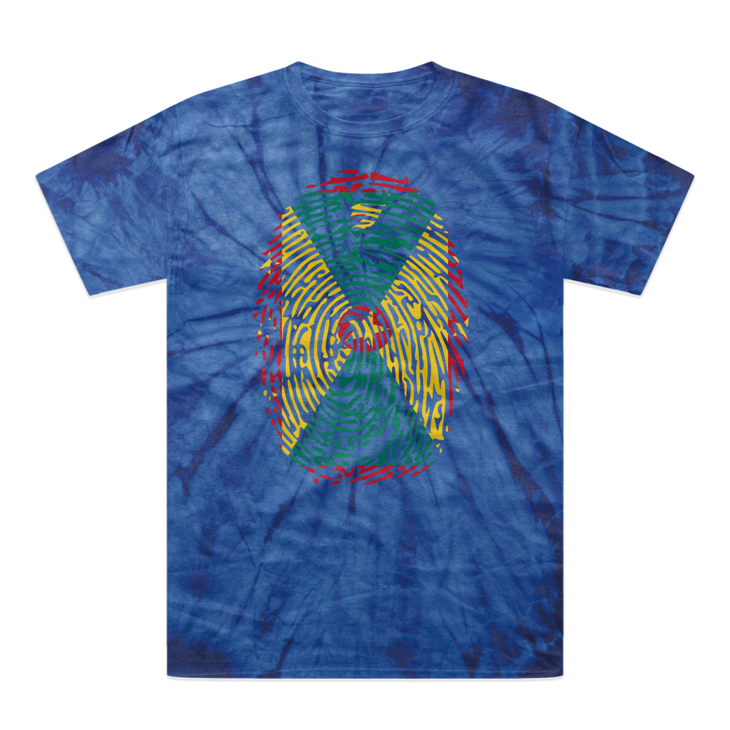 Grenada Fingerprint Tonal Spider Tie-Dye T-Shirt