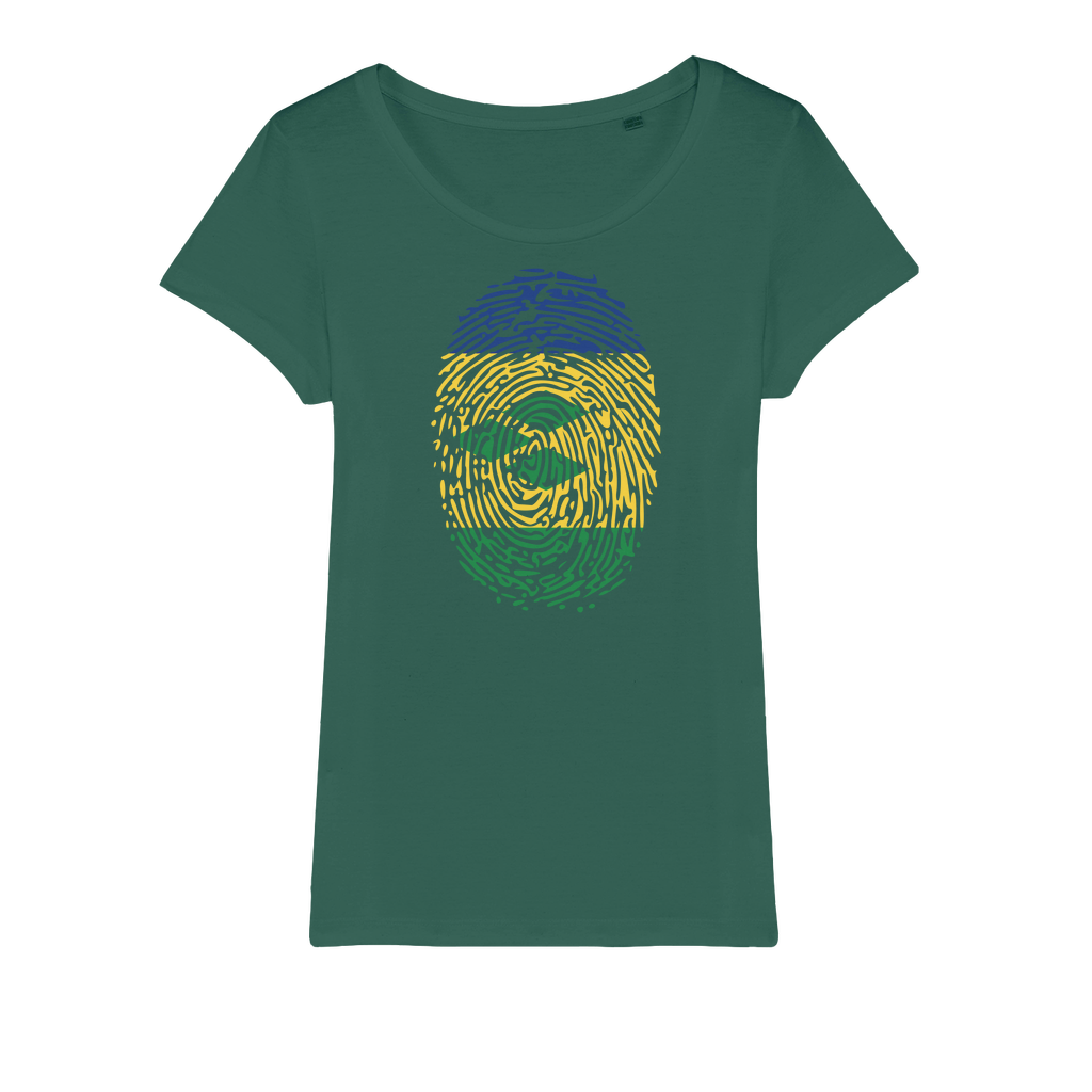 St Vincent and the Grenadines-Fingerprint Organic Jersey Womens T-Shirt