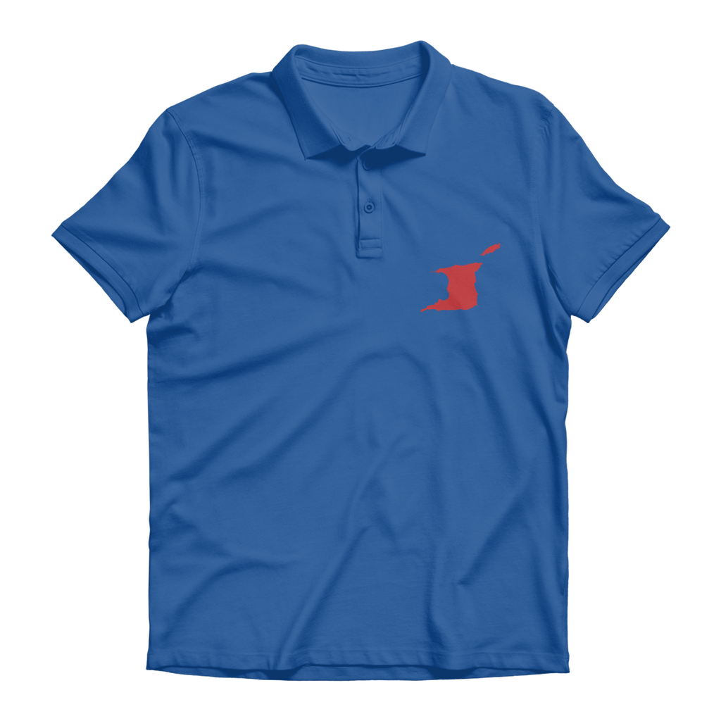 Trini and Tobago Map Premium Adult Polo Shirt