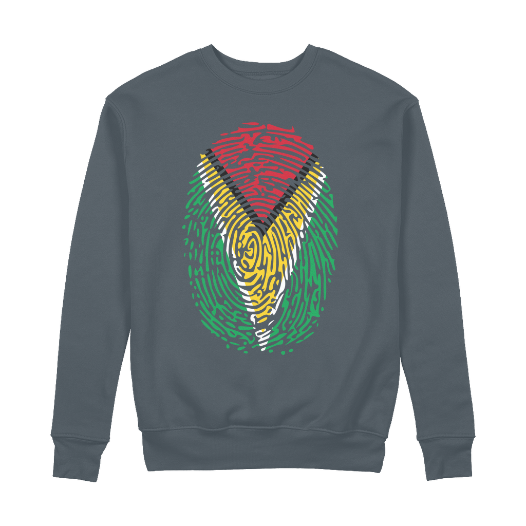 Guyana-Fingerprint 100% Organic Cotton Sweatshirt