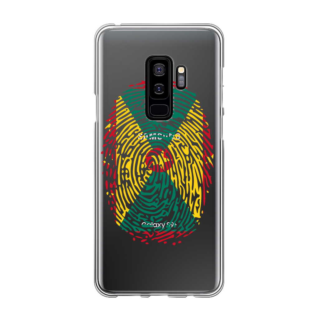 Grenada Fingerprint Back Printed Transparent Soft Phone Case