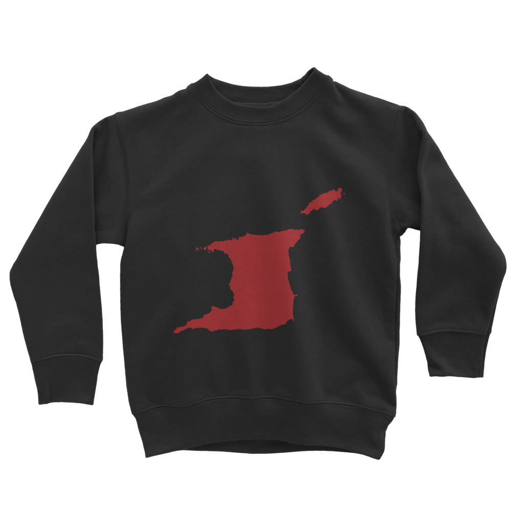 Trini and Tobago Map Classic Kids Sweatshirt