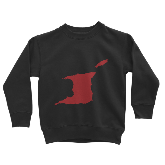 Trini and Tobago Map Classic Kids Sweatshirt