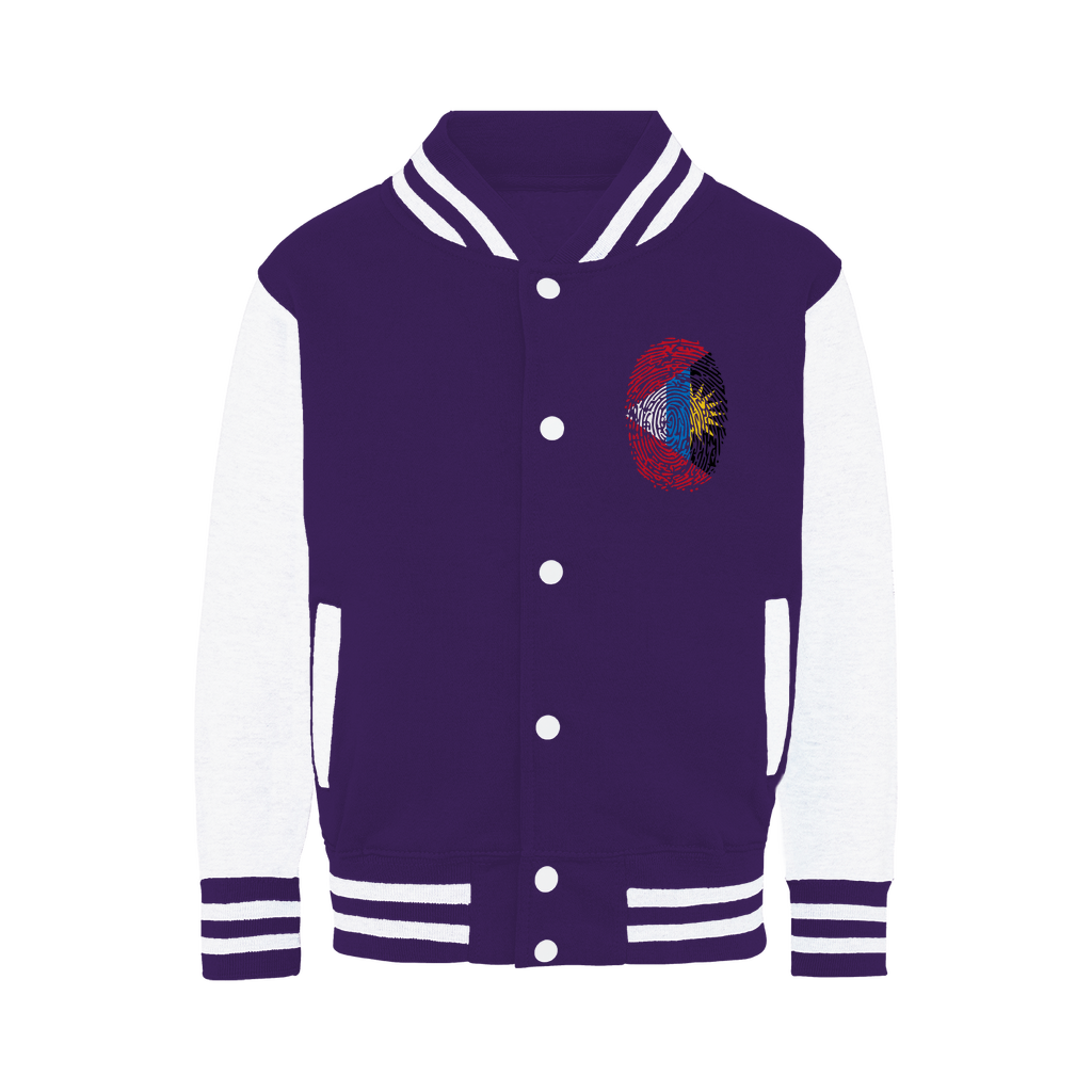 Antigua and Barbuda-Fingerprint Varsity Jacket