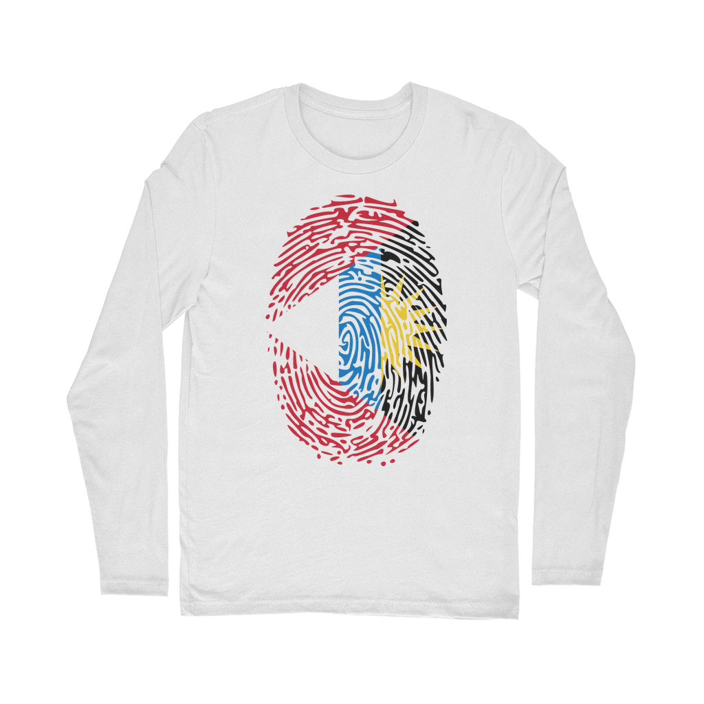 Antigua and Barbuda-Fingerprint Classic Long Sleeve T-Shirt