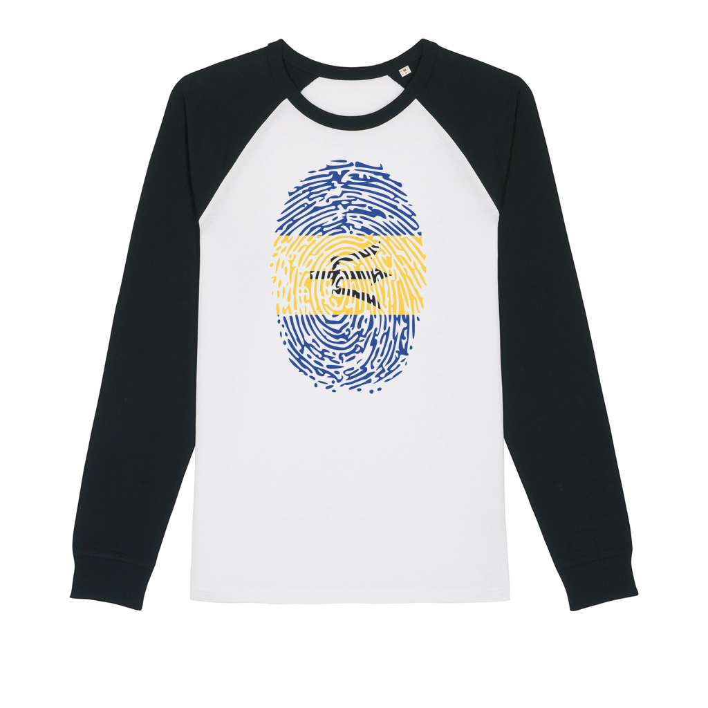 Barbados-Fingerprint Premium Raglan Long Sleeve Shirt