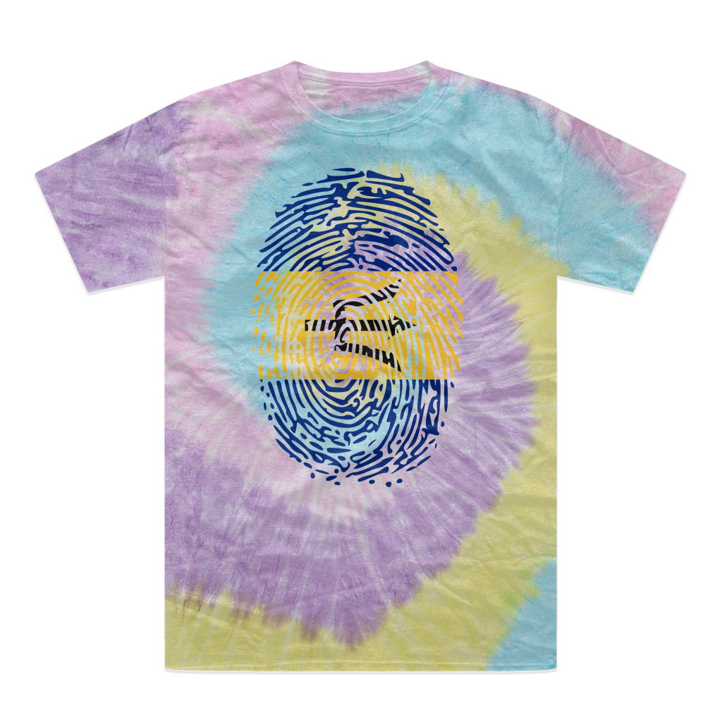 Barbados-Fingerprint Tie-Dye T-Shirt