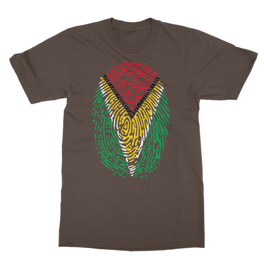 Guyana-Fingerprint Classic Heavy Cotton Adult T-Shirt