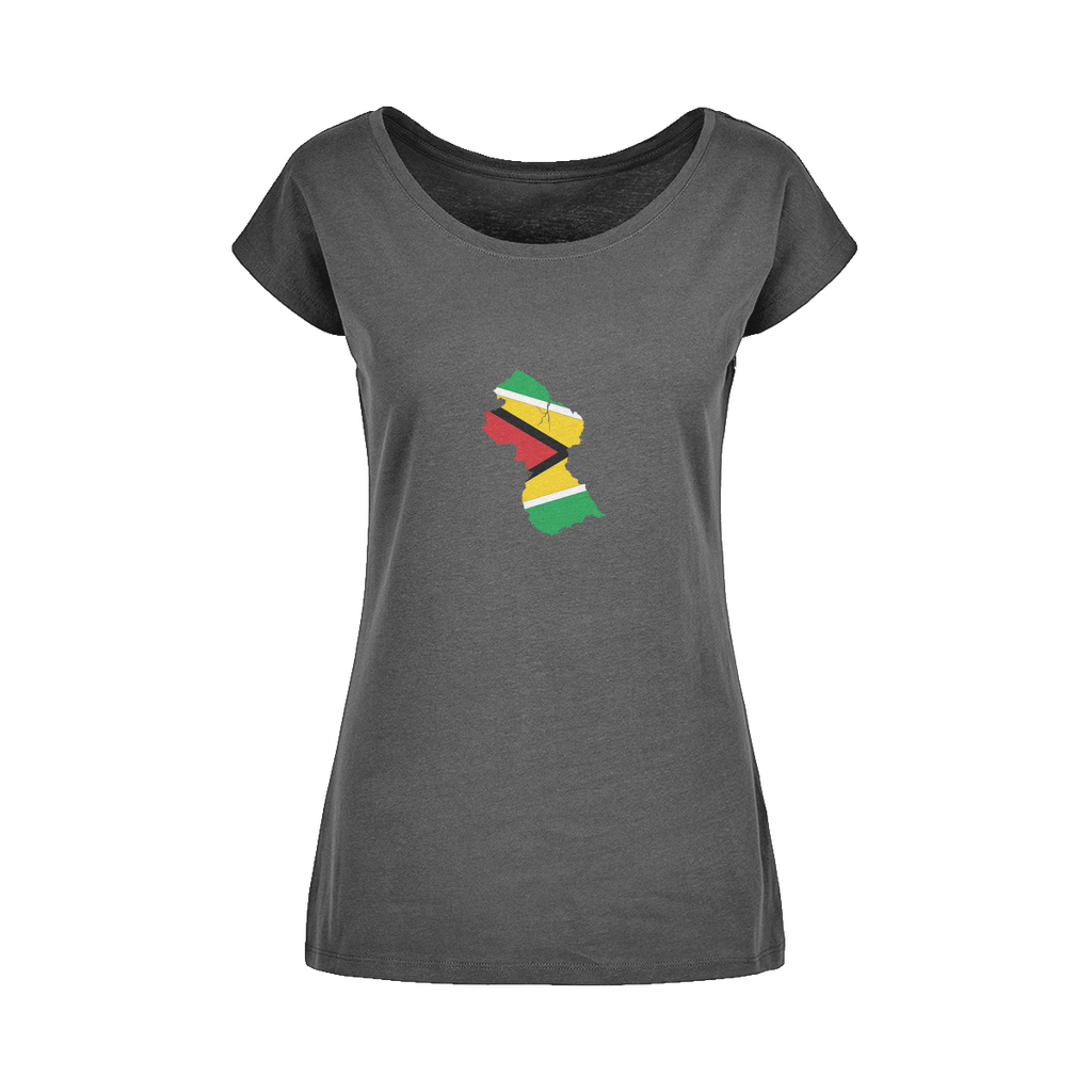 GUYANA Wide Neck Womens T-Shirt XS-5XL