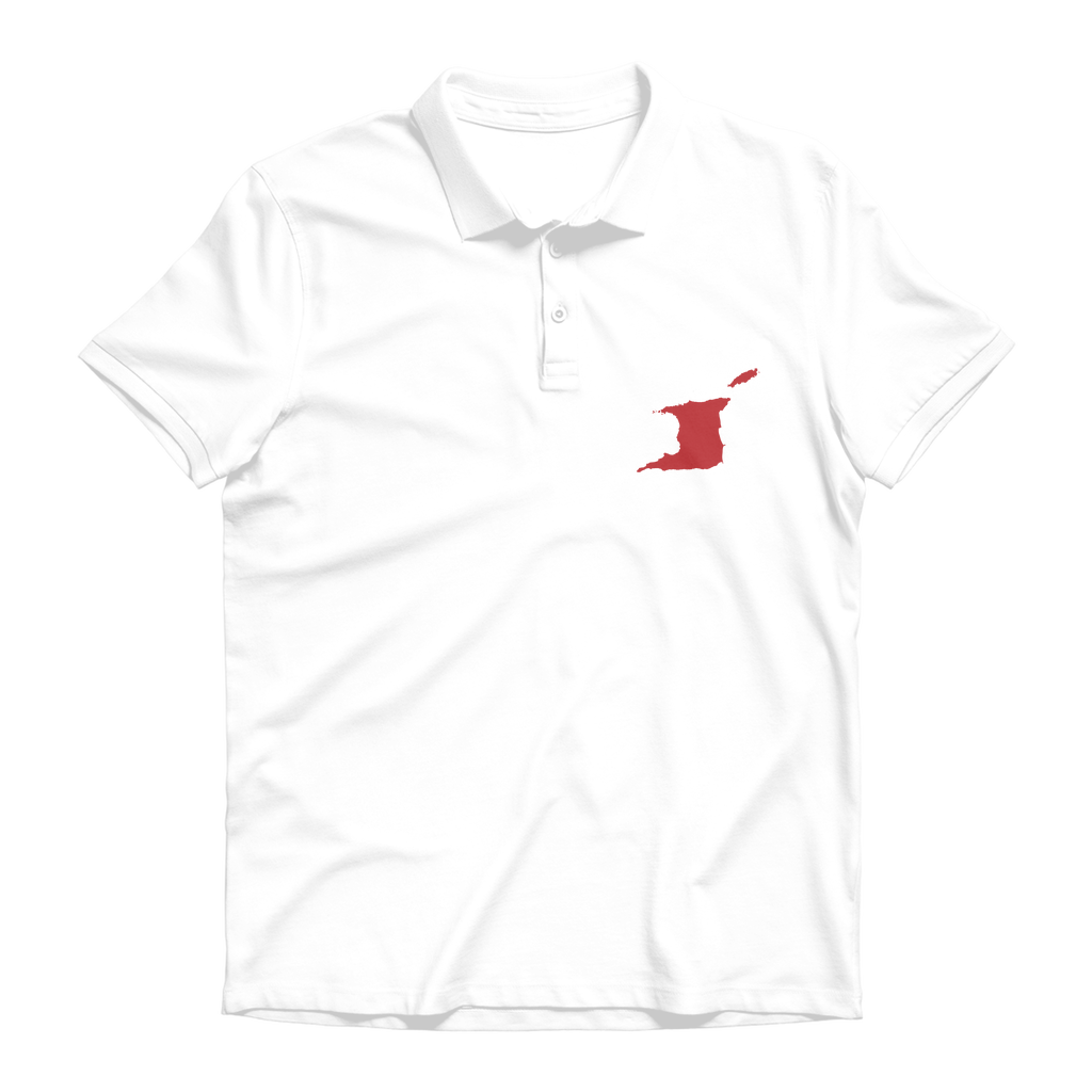 Trini and Tobago Map Premium Adult Polo Shirt