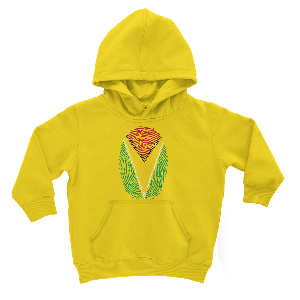 Guyana-Fingerprint Classic Kids Hoodie