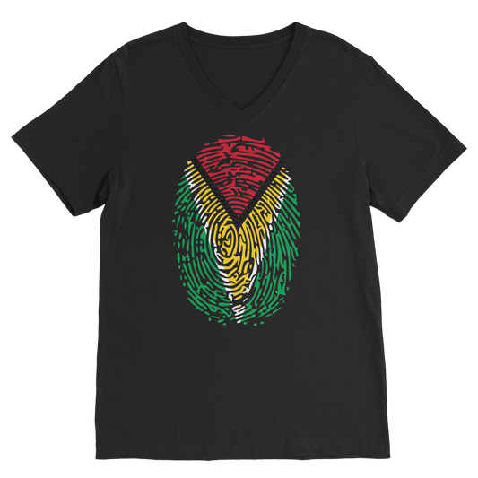 Guyana-Fingerprint Classic V-Neck T-Shirt