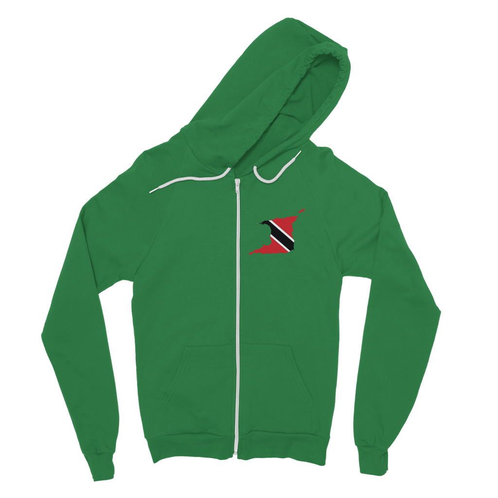 Trinidad Map Classic Adult Zip Hoodie