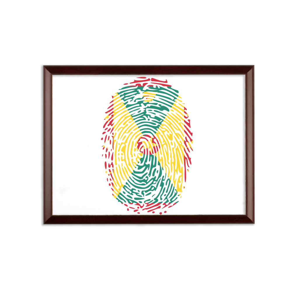 Grenada Fingerprint Sublimation Wall Plaque