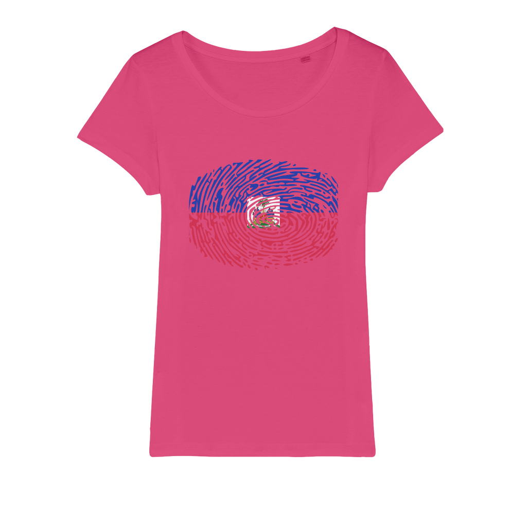 Haiti-Fingerprint Organic Jersey Womens T-Shirt