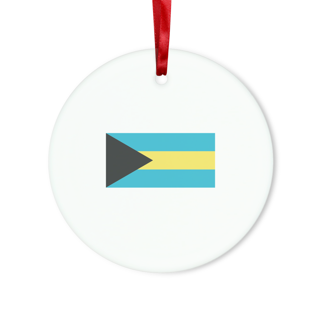 BAHAMAS Glass Hanging Ornament