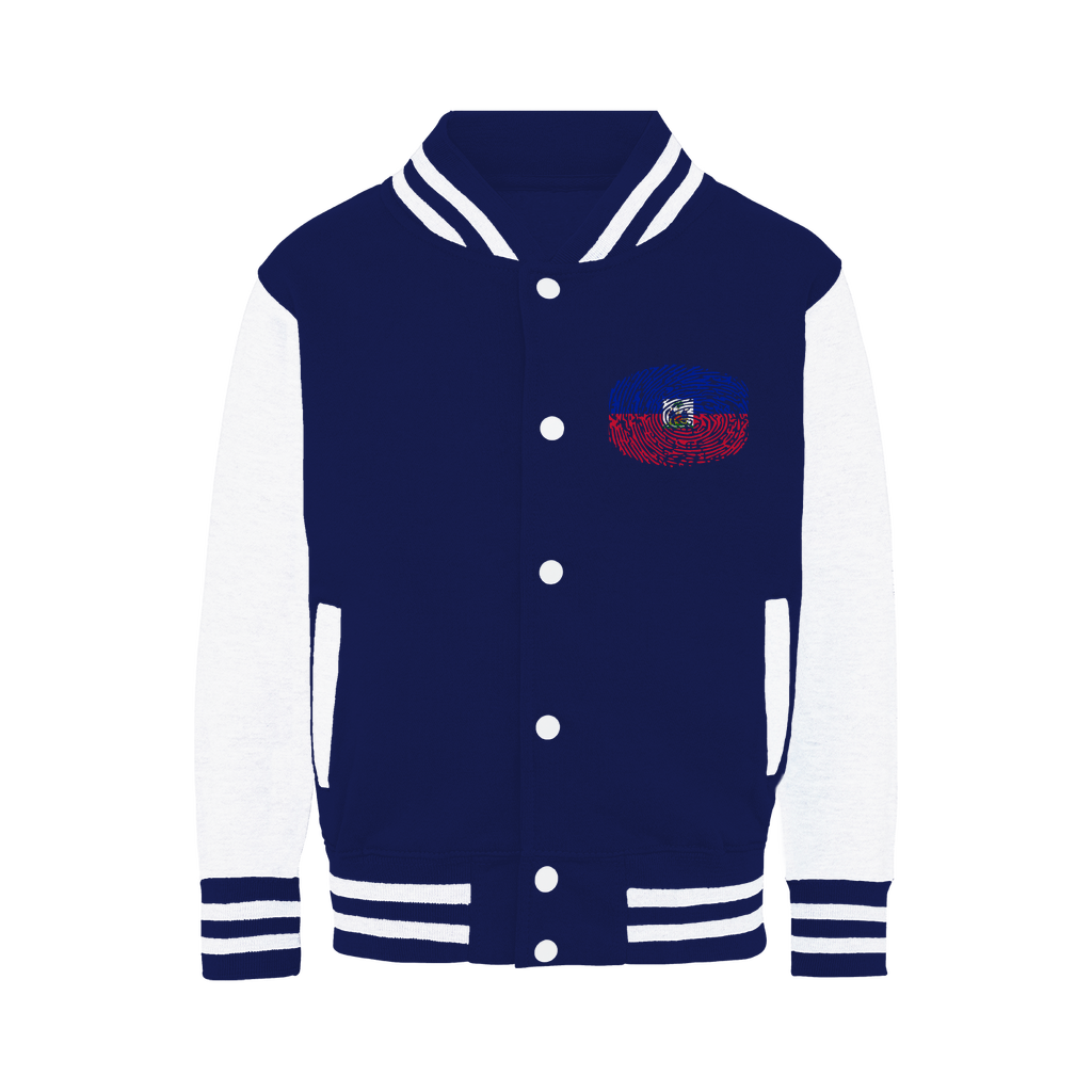 Haiti-Fingerprint Varsity Jacket