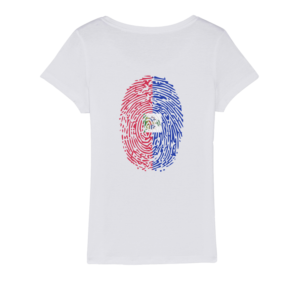 Haiti-Fingerprint Organic Jersey Womens T-Shirt