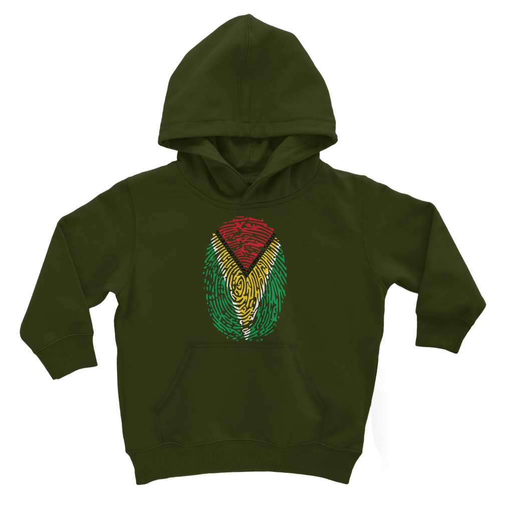 Guyana-Fingerprint Classic Kids Hoodie