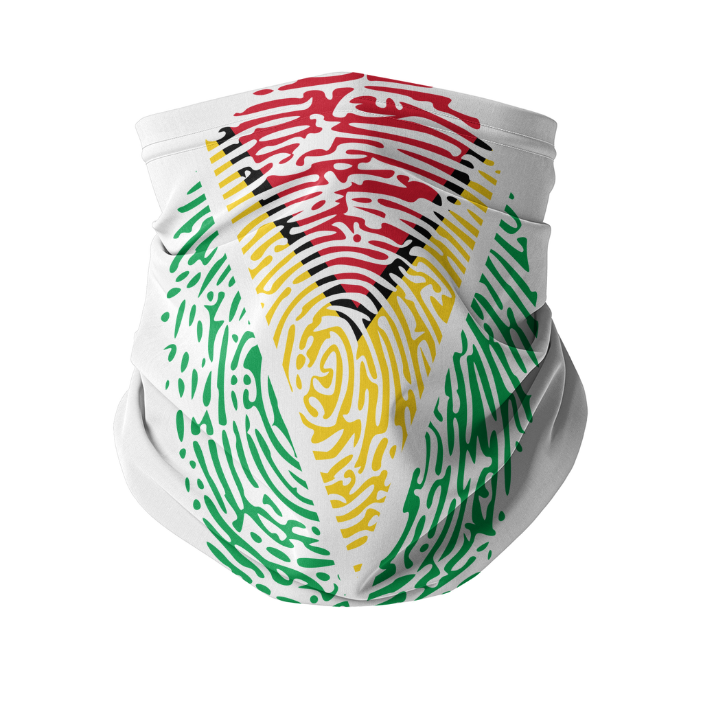 Guyana-Fingerprint Sublimation Neck Gaiter