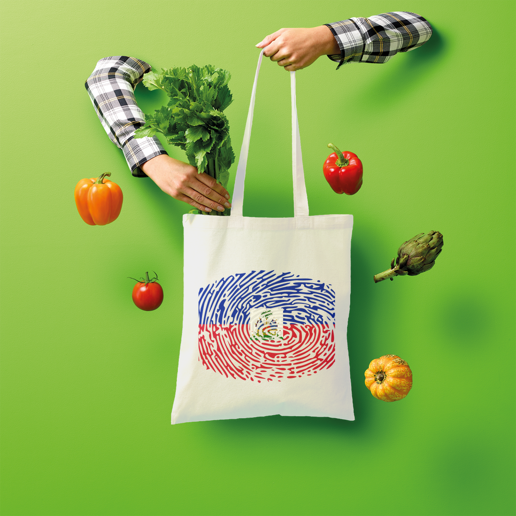 Haiti-Fingerprint Shopper Tote Bag