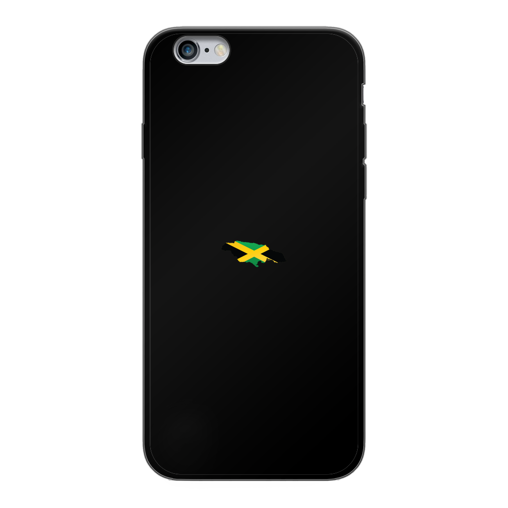 Jamaica Back Printed Black Soft Phone Case