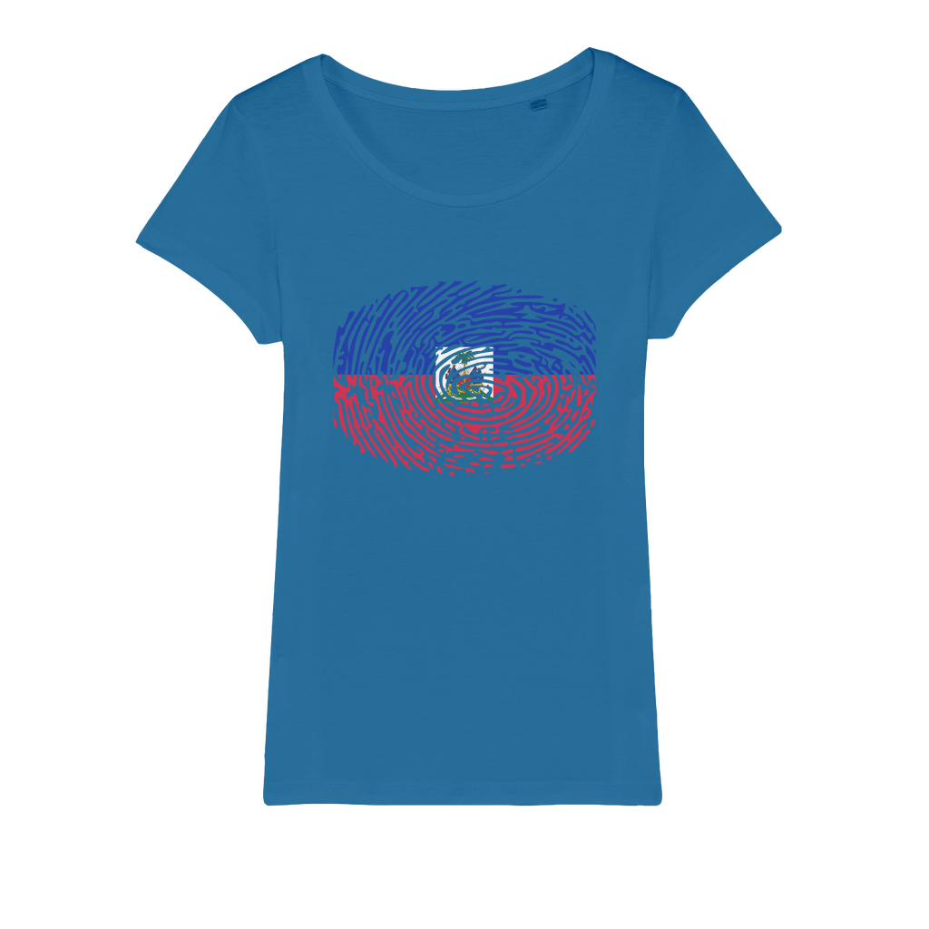 Haiti-Fingerprint Organic Jersey Womens T-Shirt