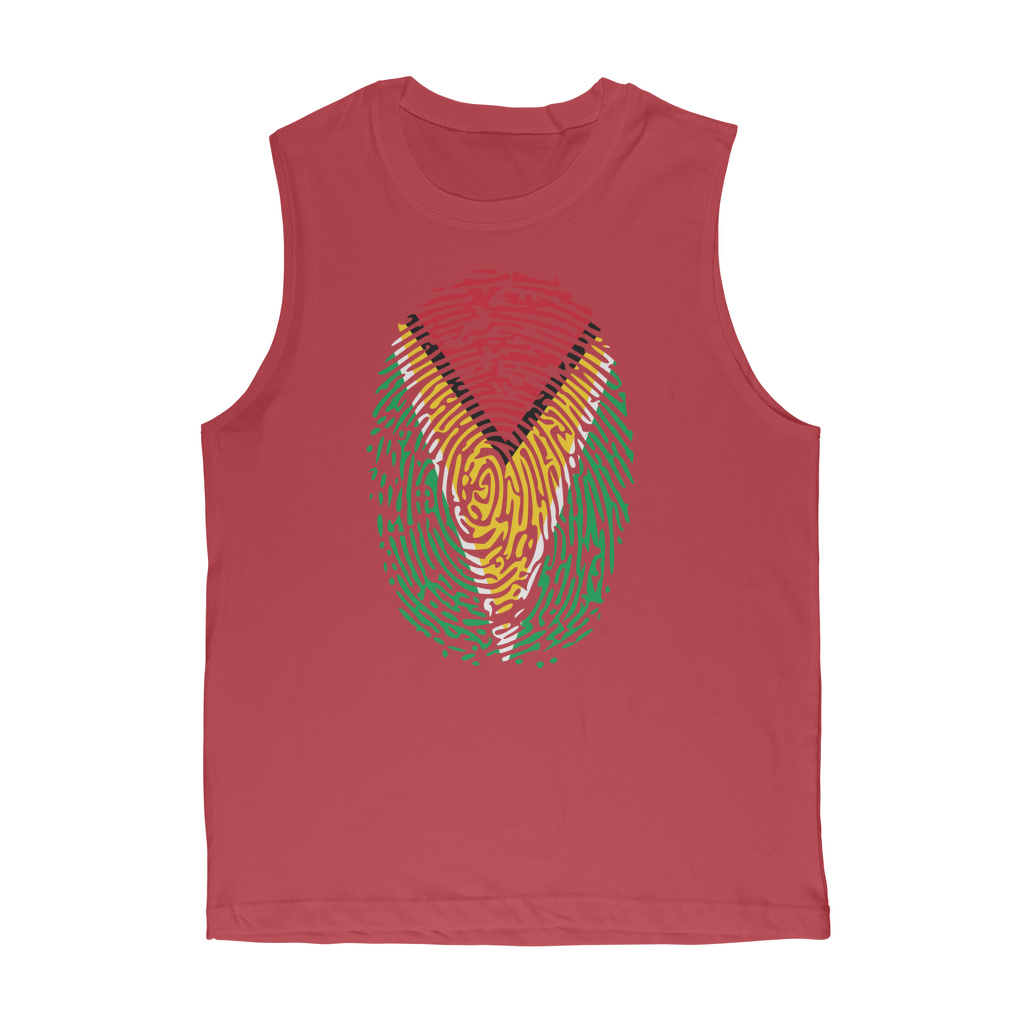 Guyana-Fingerprint Premium Adult Muscle Top