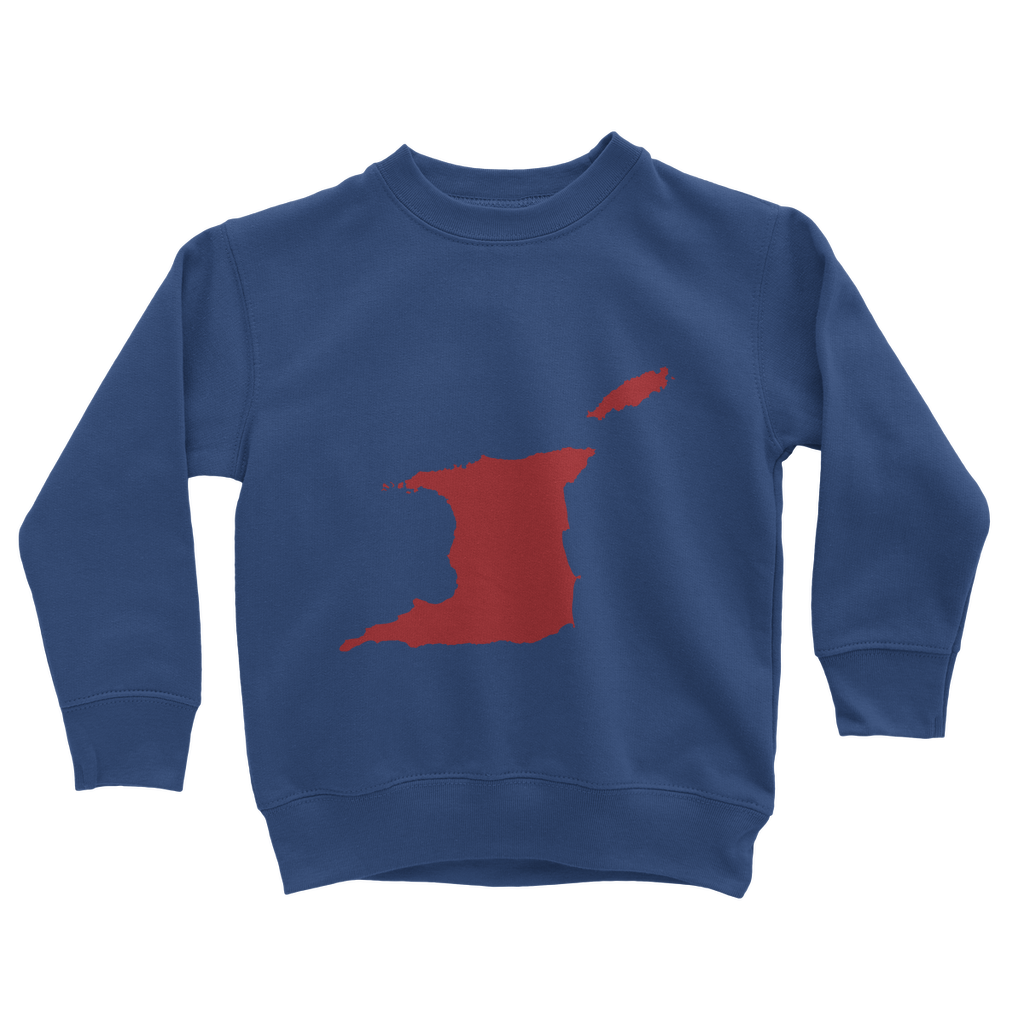 Trini and Tobago Map Classic Kids Sweatshirt