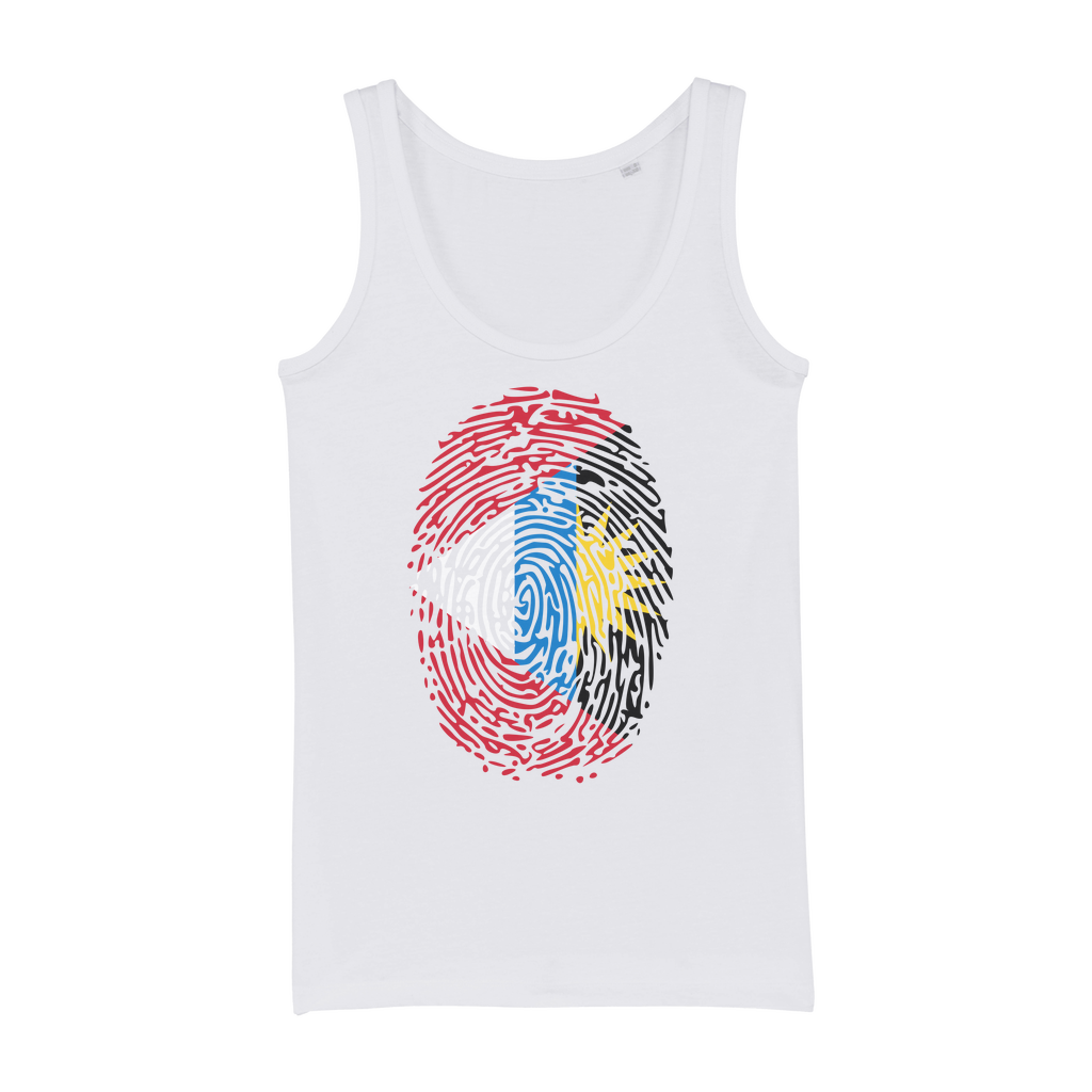 Antigua and Barbuda-Fingerprint Organic Jersey Womens Tank Top