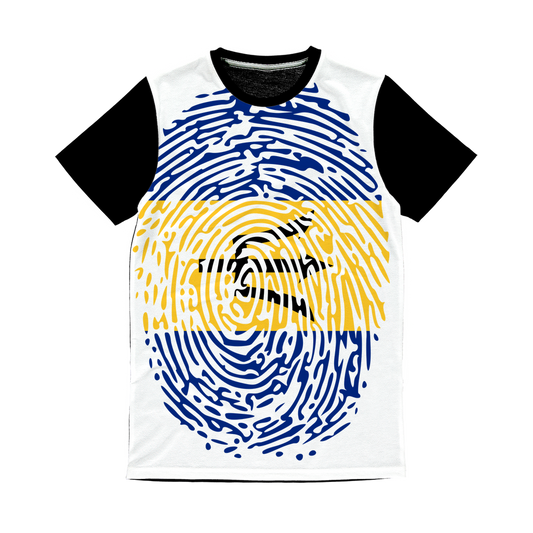 Barbados-Fingerprint Classic Sublimation Panel T-Shirt