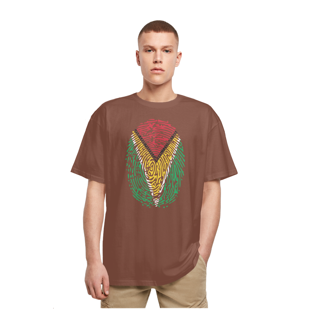 Guyana-Fingerprint Heavy Oversized T-Shirt