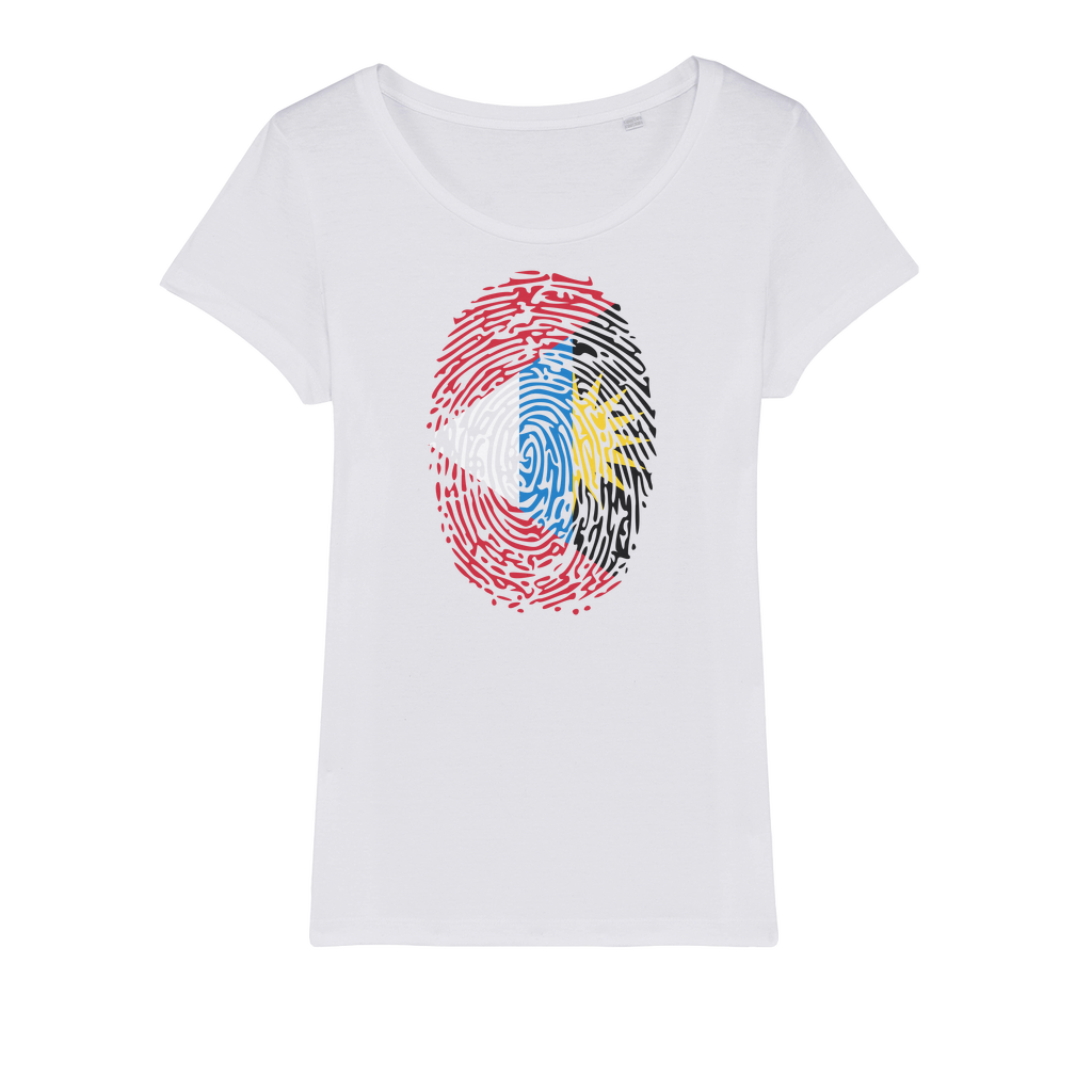 Antigua and Barbuda-Fingerprint Organic Jersey Womens T-Shirt