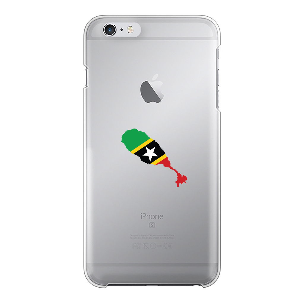 ST. KITTS & NEVIS Back Printed Transparent Hard Phone Case