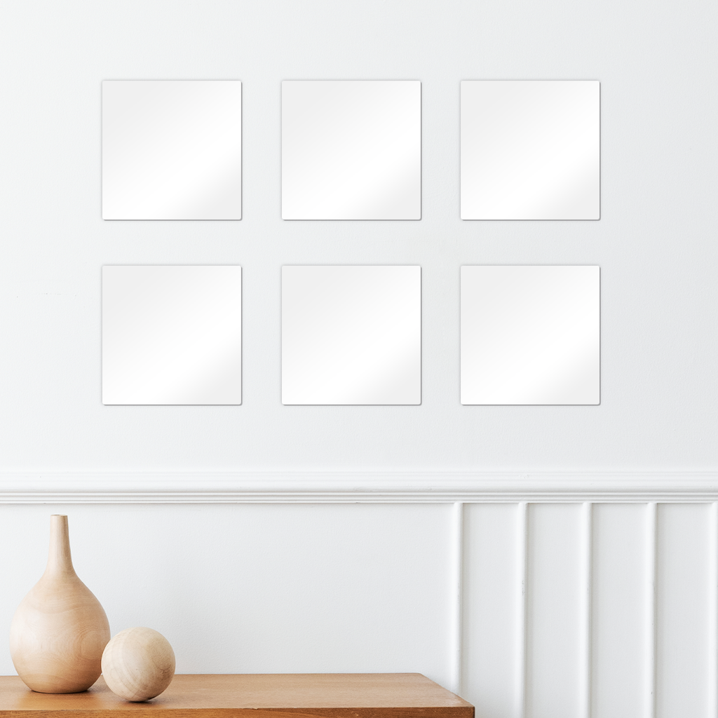 Saint Lucia Fingerprint Square Wall Tiles Set of 6