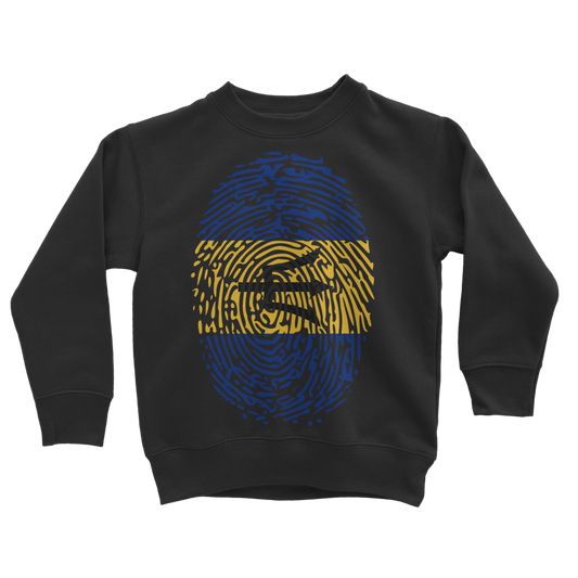 Barbados-Fingerprint Classic Kids Sweatshirt