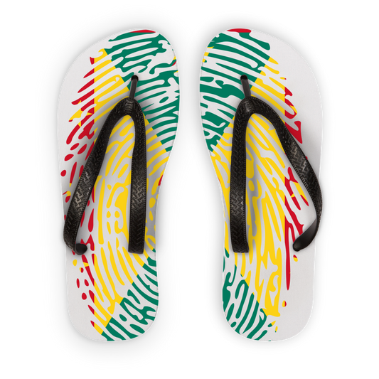 Grenada Fingerprint Adult Flip Flops