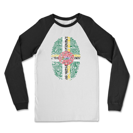 Dominica Fingerprint Classic Raglan Long Sleeve Shirt