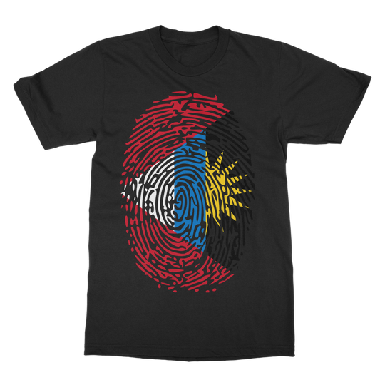 Antigua and Barbuda-Fingerprint T-Shirt Dress