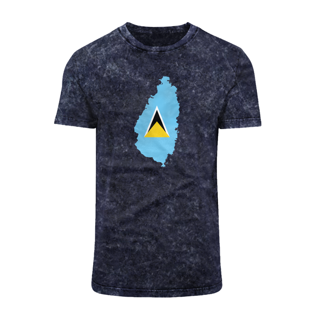 ST. LUCIA Acid Washed T-Shirt