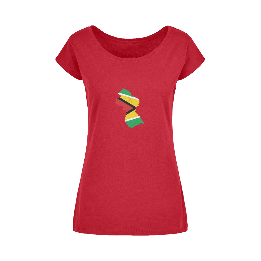 GUYANA Wide Neck Womens T-Shirt XS-5XL