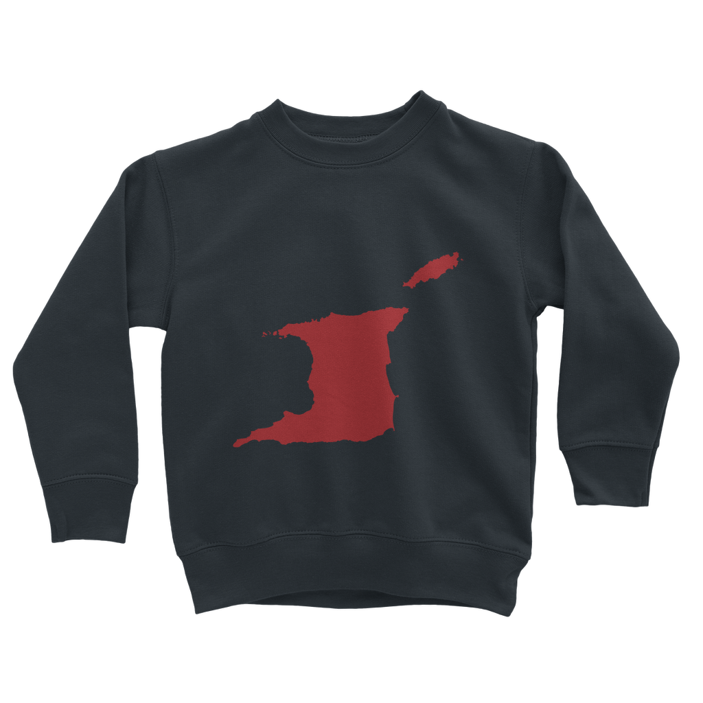 Trini and Tobago Map Classic Kids Sweatshirt