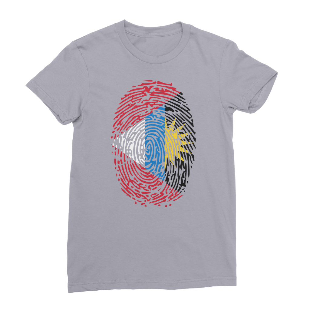 Antigua and Barbuda-Fingerprint Premium Jersey Women's T-Shirt