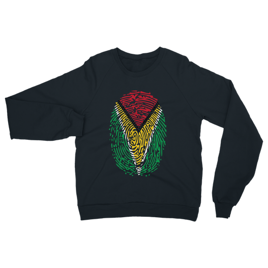 Guyana-Fingerprint Classic Adult Sweatshirt