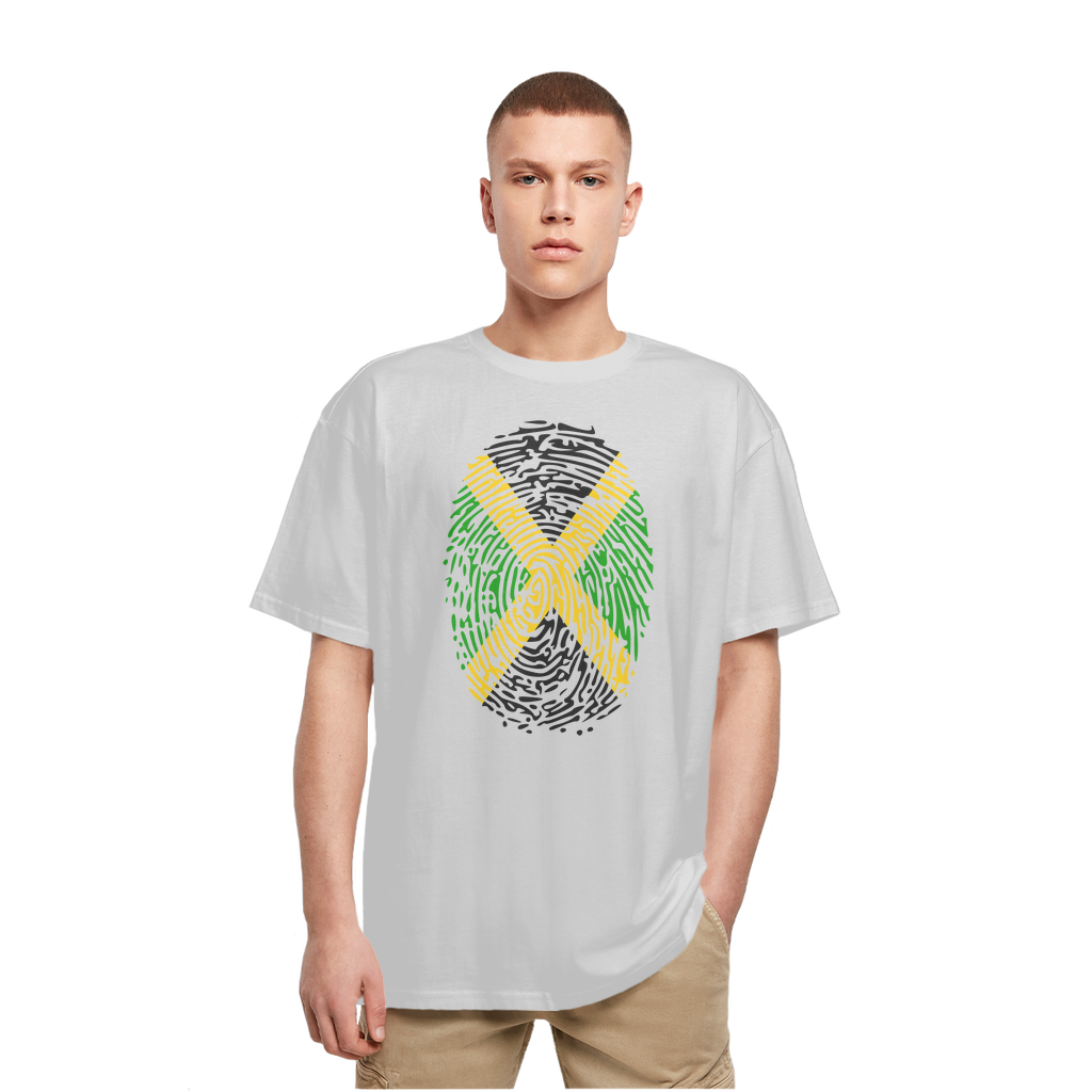 Jamaica-Fingerprint Heavy Oversized T-Shirt