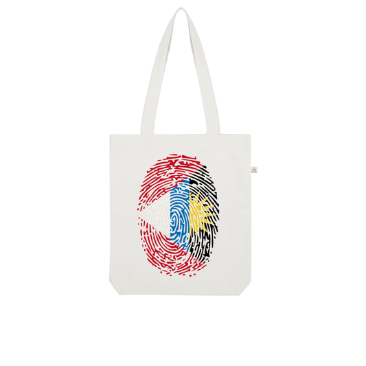 Antigua and Barbuda-Fingerprint Organic Tote Bag