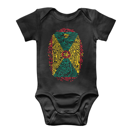 Grenada Fingerprint Classic Baby Onesie Bodysuit