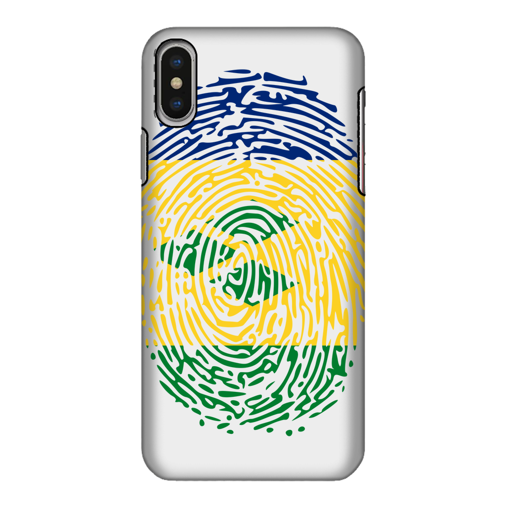 St Vincent and the Grenadines-Fingerprint Fully Printed Tough Phone Case
