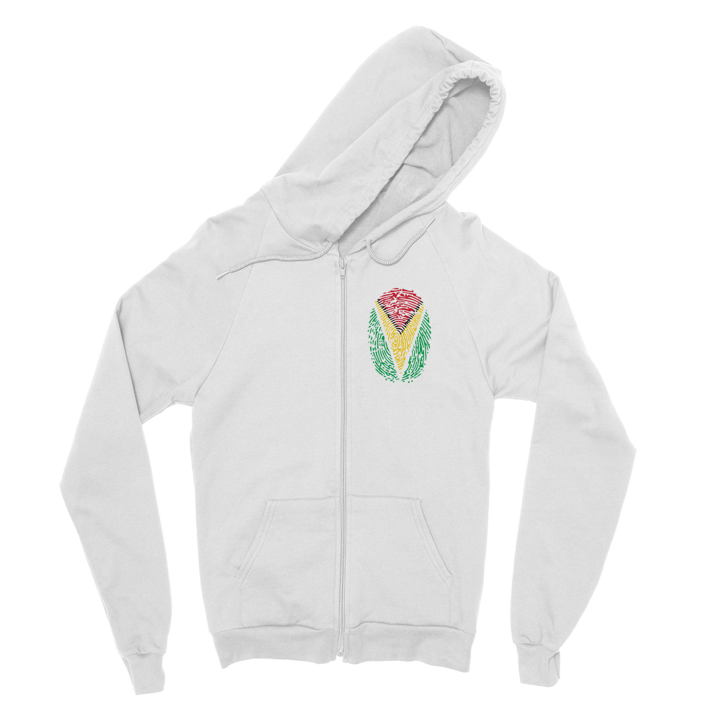 Guyana-Fingerprint Classic Adult Zip Hoodie